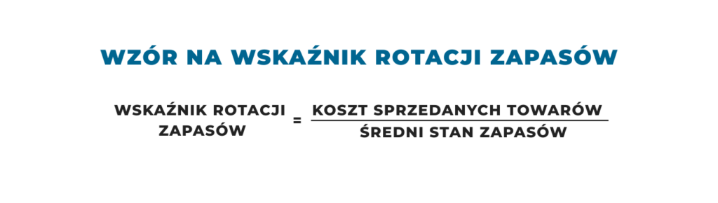 wzor-na-wskaznik-rotacji-2 Obrazek na białym tle, przedstawiający wzór na wskaźnik rotacji zapasów.