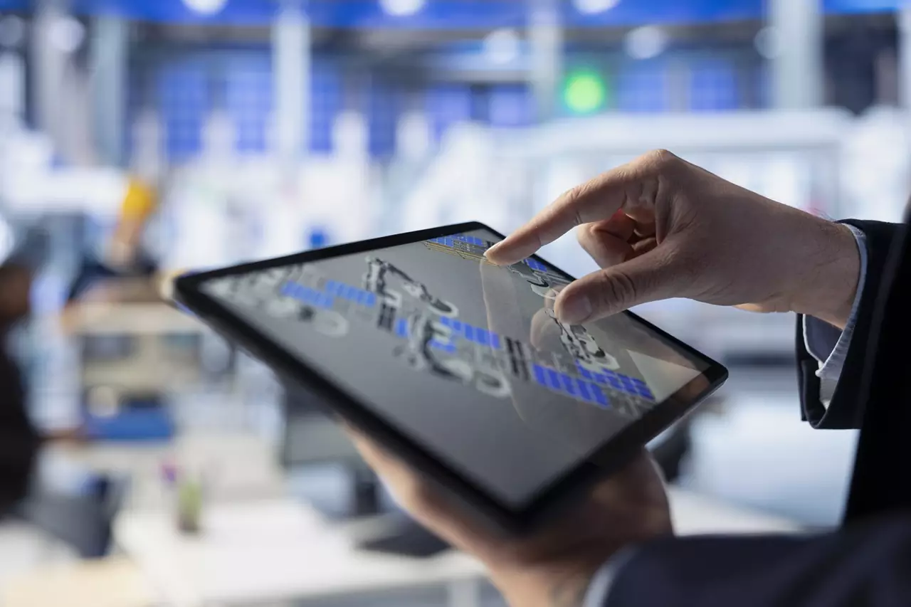 Procesy produkcyjne na tablecie