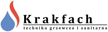 logo krakfach Logotyp z nazwą firmy krakfach na białym tle.