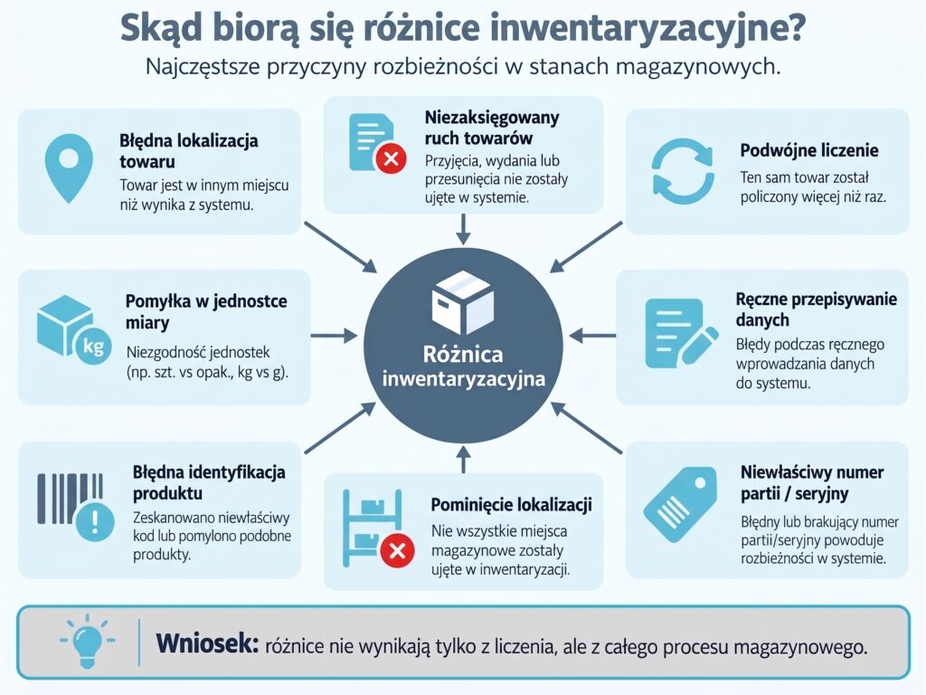 Graf - roznice inwentaryzacyjne 2 Graf przedstawiający różnice inwentaryzacyjne.